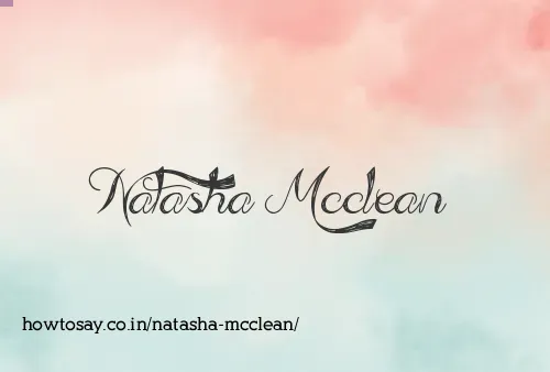 Natasha Mcclean