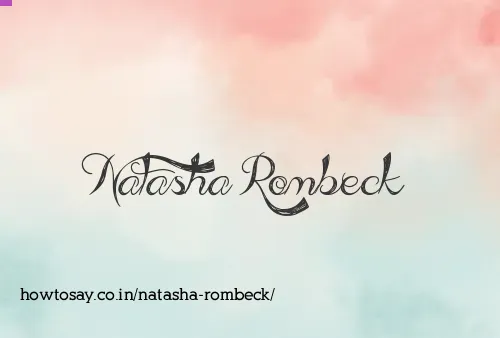 Natasha Rombeck