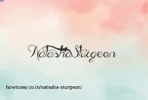 Natasha Sturgeon