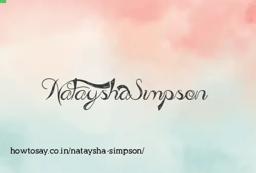 Nataysha Simpson