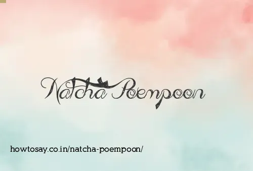 Natcha Poempoon