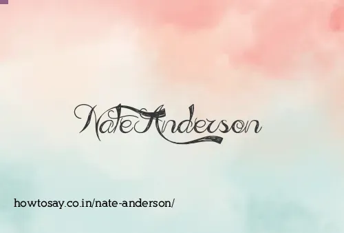 Nate Anderson