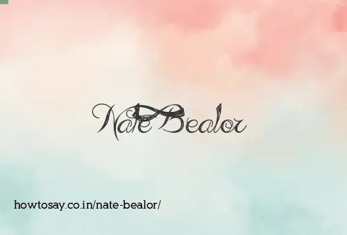 Nate Bealor