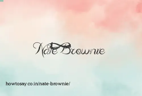 Nate Brownie