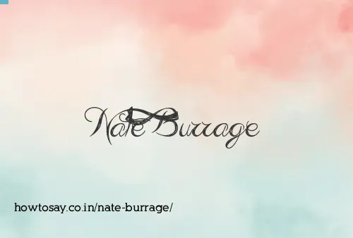 Nate Burrage