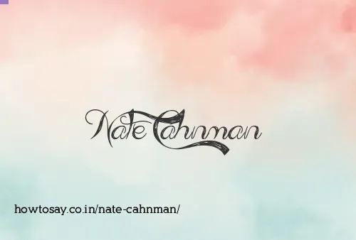 Nate Cahnman