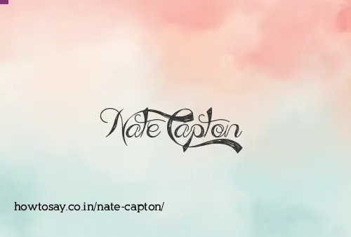 Nate Capton