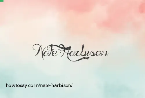 Nate Harbison