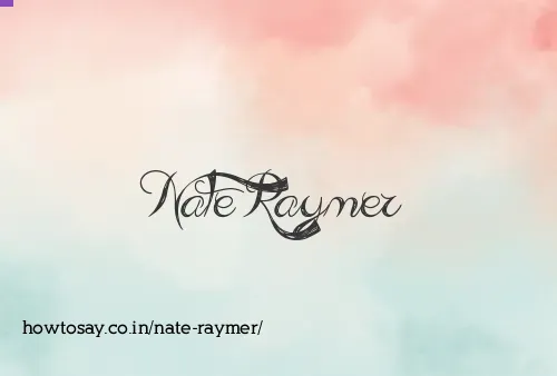 Nate Raymer