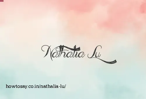 Nathalia Lu
