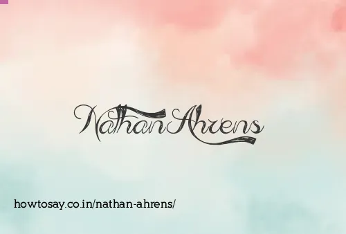 Nathan Ahrens