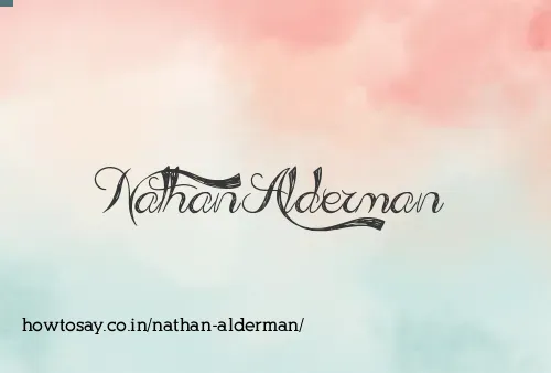 Nathan Alderman