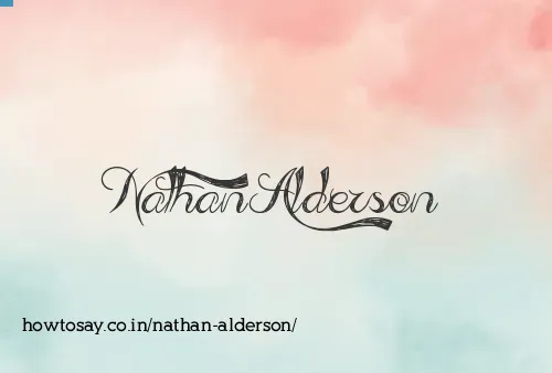 Nathan Alderson