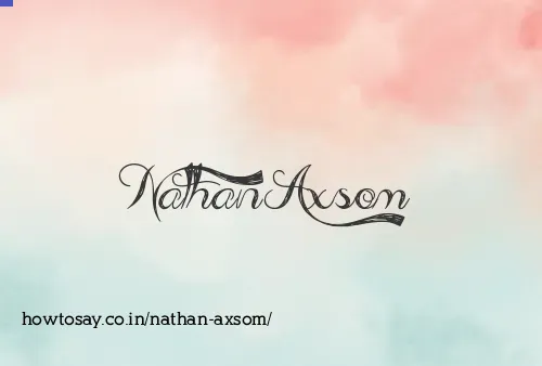 Nathan Axsom