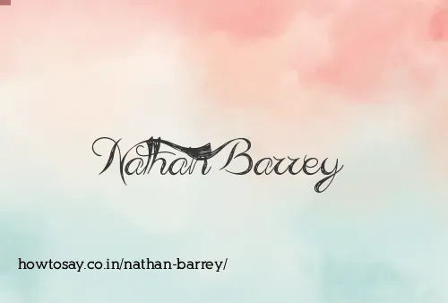Nathan Barrey
