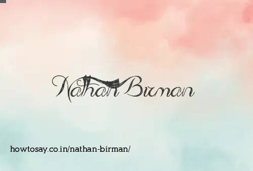 Nathan Birman