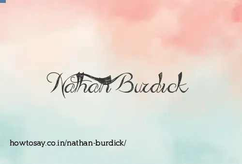 Nathan Burdick