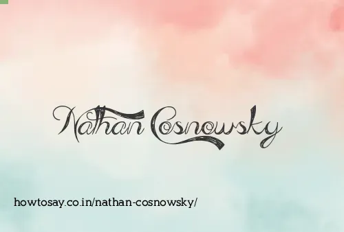 Nathan Cosnowsky
