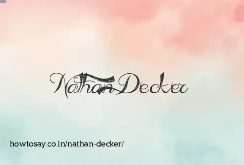 Nathan Decker