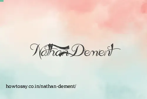 Nathan Dement