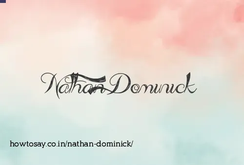 Nathan Dominick