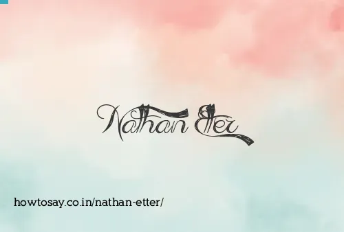 Nathan Etter