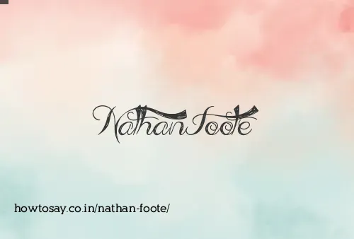 Nathan Foote