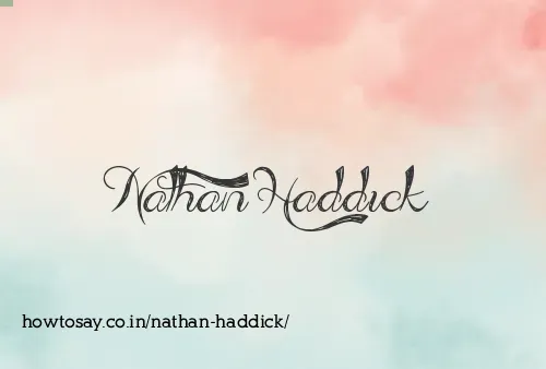 Nathan Haddick