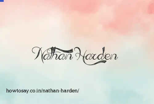 Nathan Harden