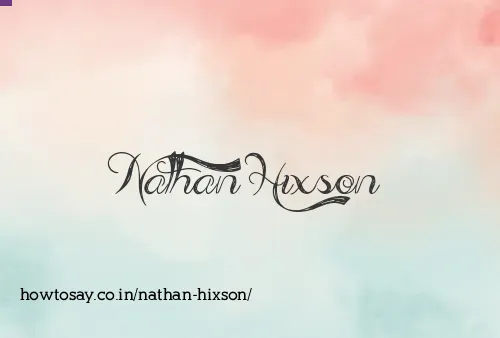 Nathan Hixson