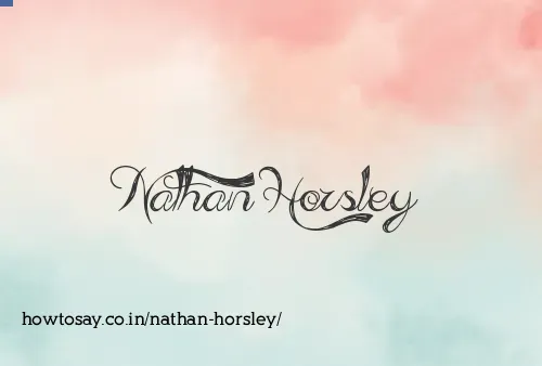 Nathan Horsley