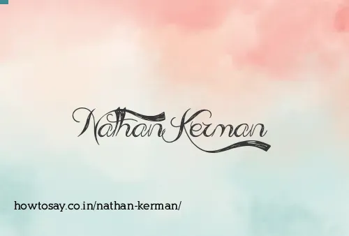 Nathan Kerman