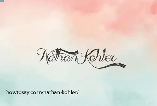 Nathan Kohler