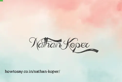 Nathan Koper