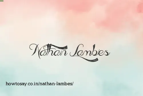 Nathan Lambes