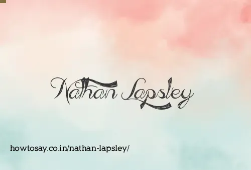 Nathan Lapsley