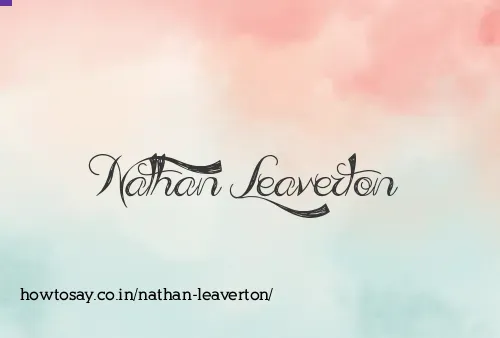 Nathan Leaverton