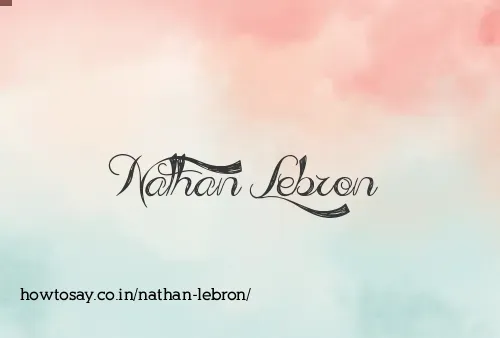 Nathan Lebron