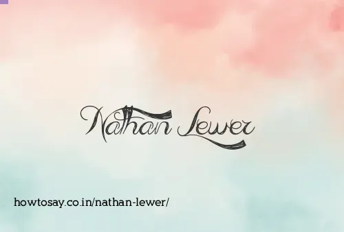 Nathan Lewer