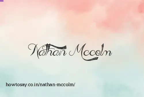 Nathan Mccolm