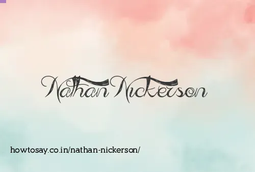 Nathan Nickerson