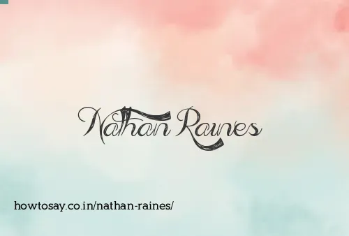 Nathan Raines