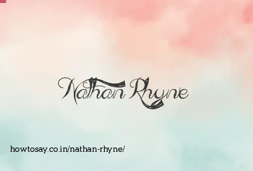 Nathan Rhyne