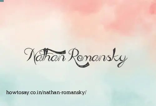 Nathan Romansky