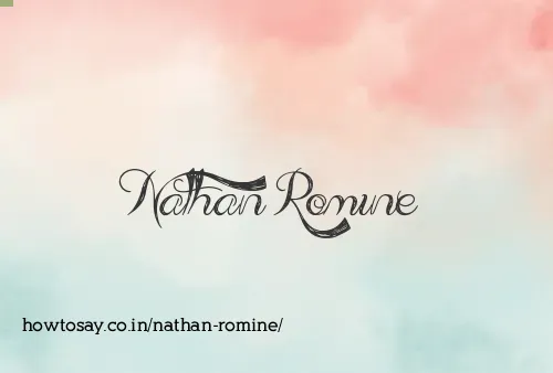 Nathan Romine