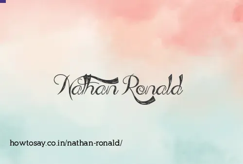 Nathan Ronald