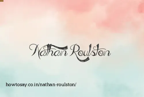 Nathan Roulston