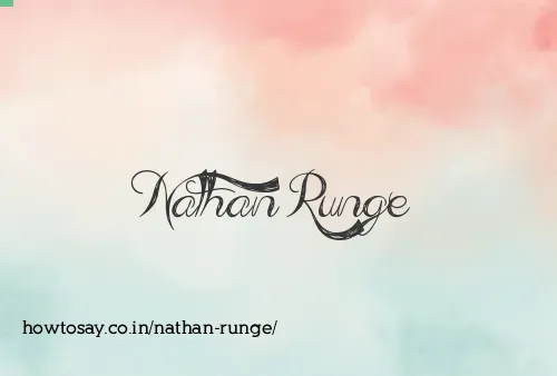 Nathan Runge