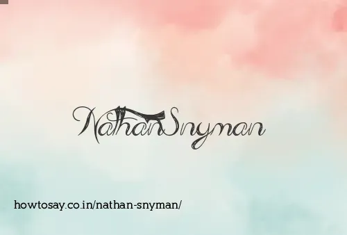 Nathan Snyman
