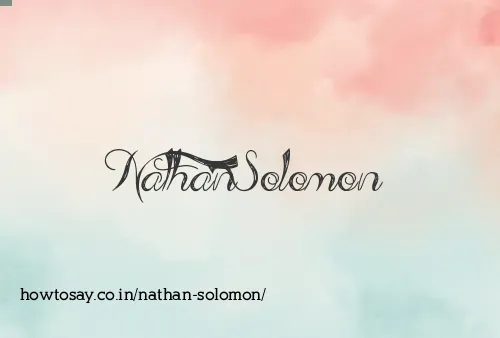 Nathan Solomon